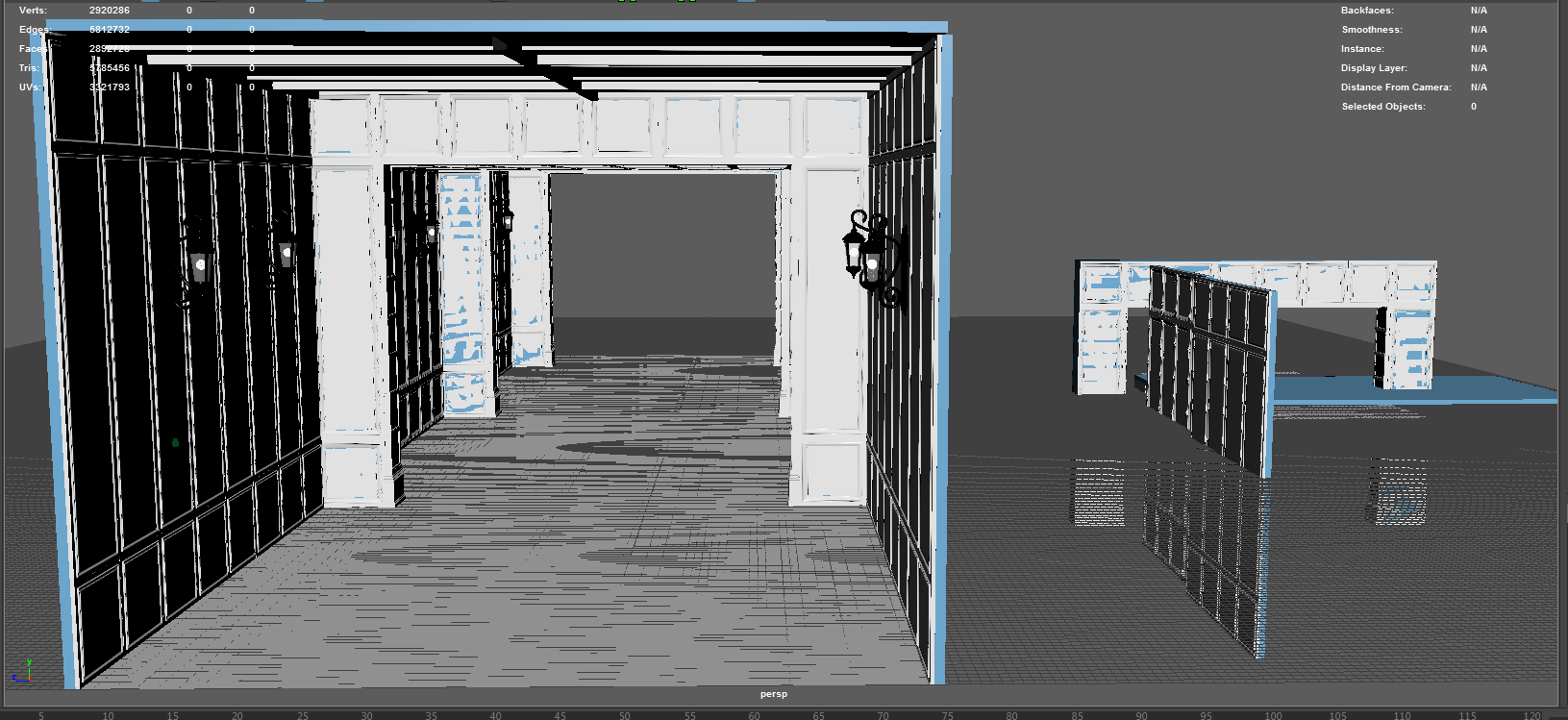 Starting to layout the final version of the hall.