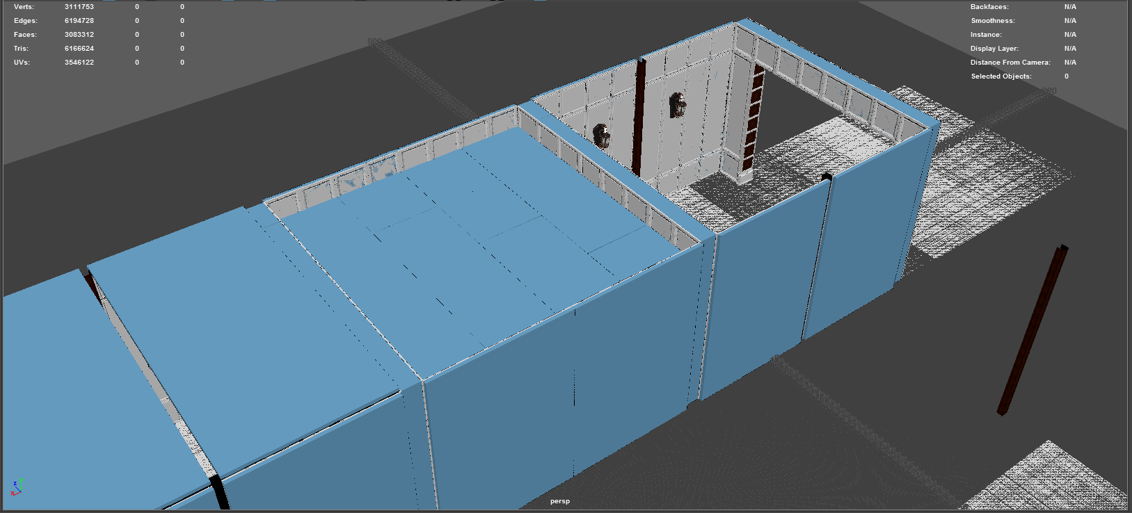 Working on the roof segment layout.