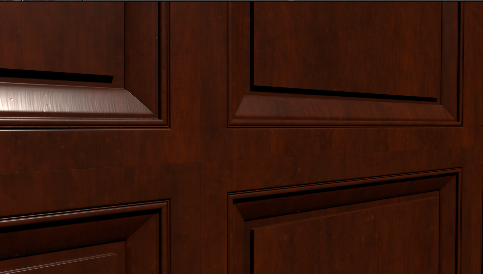 Wall panel close up render.