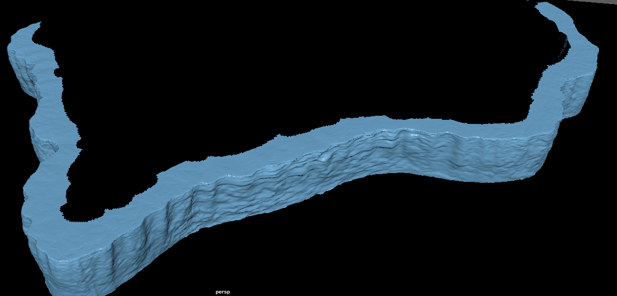 Deleting the non-visible polygons in Maya.