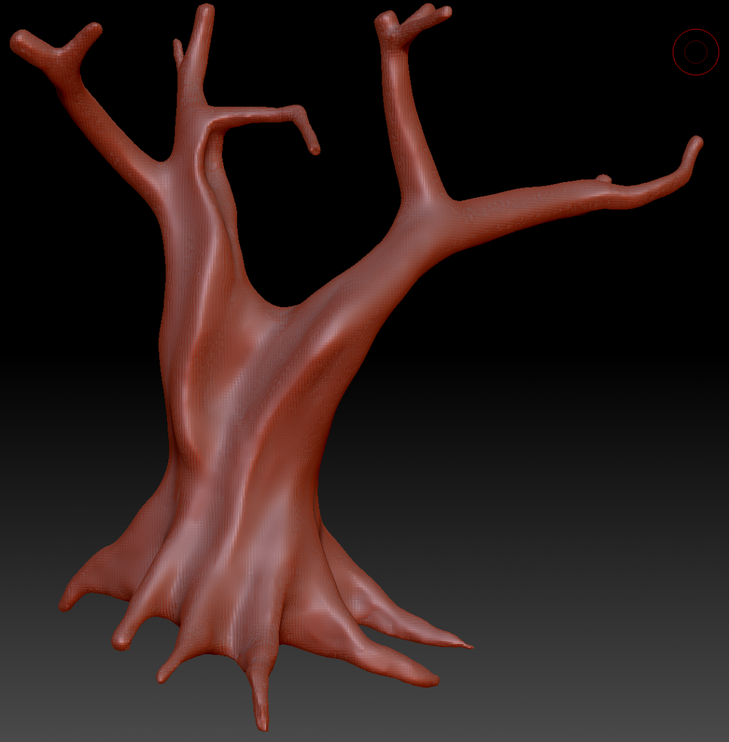 Further work on the branches and roots.